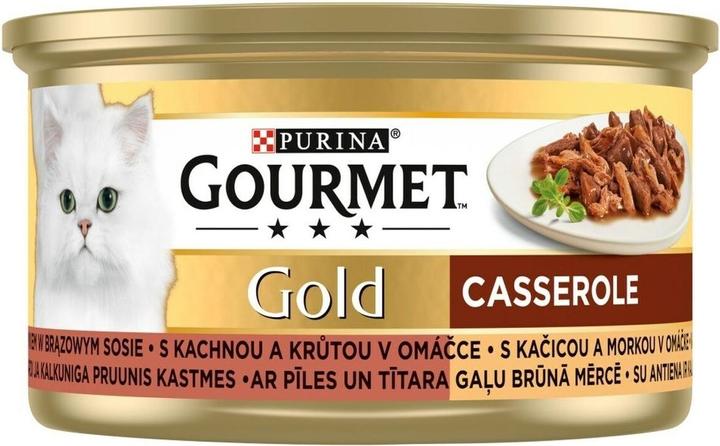 Produktbild Gourmet Casserole Ente und Truthahn 85g (Senior, Adult, 1 Stk., 85 g)