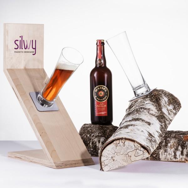 Actual product image Silwy Outdoor Beer Glass Crystal Glasses Set of 2 (0.33 l, 2 x)