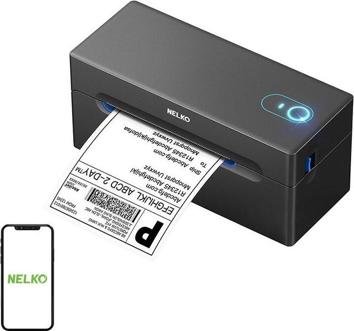 Produktbild Nelko PL70E thermal label printer (black) (203 dpi)