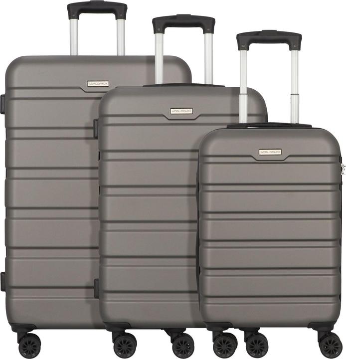 Immagine prodotto Worldpack Set di valigie Phoenix a 4 ruote 3 pezzi (184 l, XL (da 115l))