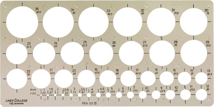 Linex Kreis-Schablone (240 mm)