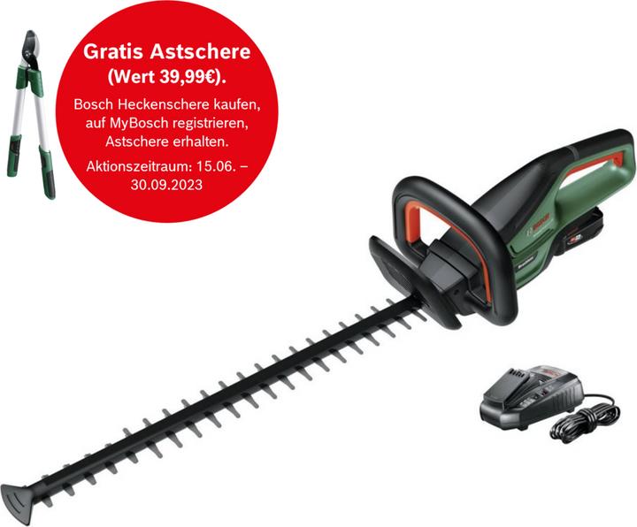 Image du produit Bosch Home & Garden UniversalHedgeCut 18-55 (1x2,5Ah) (Taille-haies sans fil)