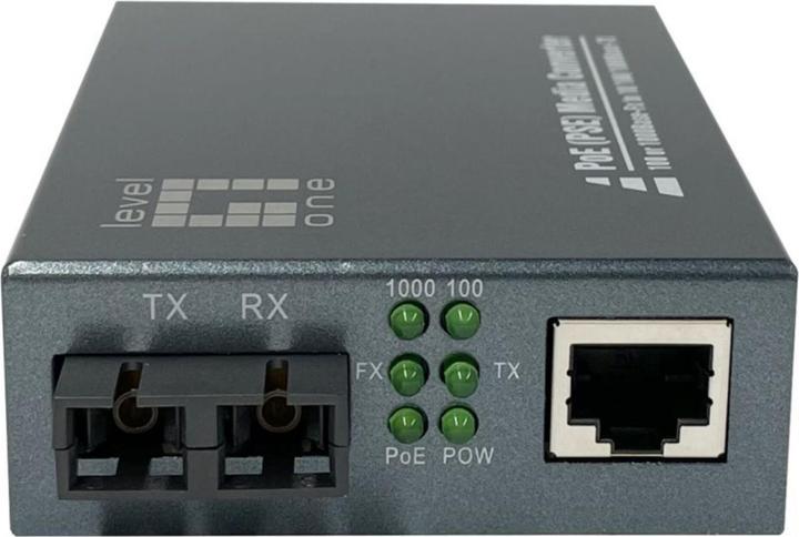 Produktbild LevelOne Konverter GVT-2013 10/100/1000T>RJ45 to PSE (Media Konverter)