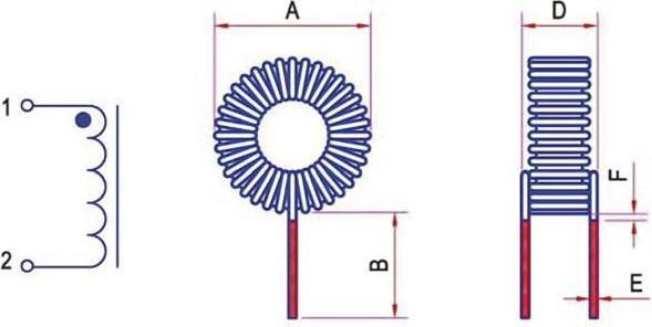Produktbild Velleman Entstördrossel 220µh 203Mohm 2.5A