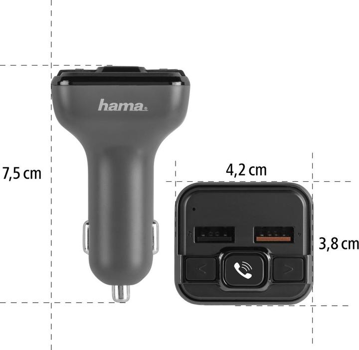 Produktbild Hama FM-Transmitter mit Bluetooth®- und Freisprechfunktion