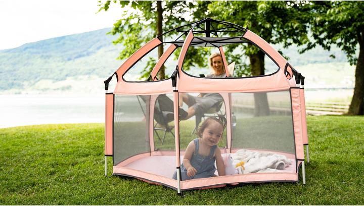 Produktbild Tenty Laufgitter Set Rosa/Grau (100 cm, 150 cm)