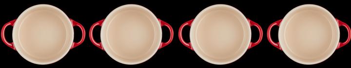 Productafbeelding Le Creuset Mini Cocotte Set van 4 "Kersenrood