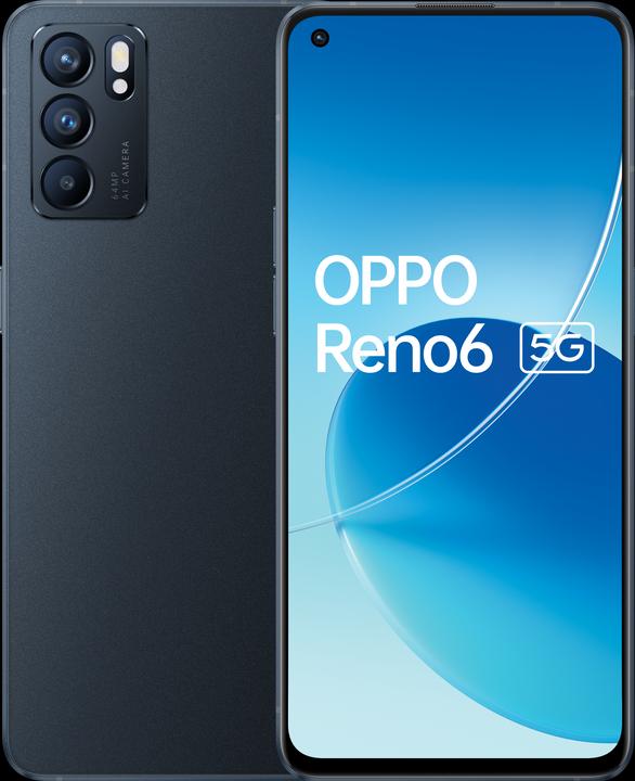 Actual product image OPPO Reno6 (128 GB, Stellar Black, 6.40", Dual SIM, 64.14 Mpx, 5G)