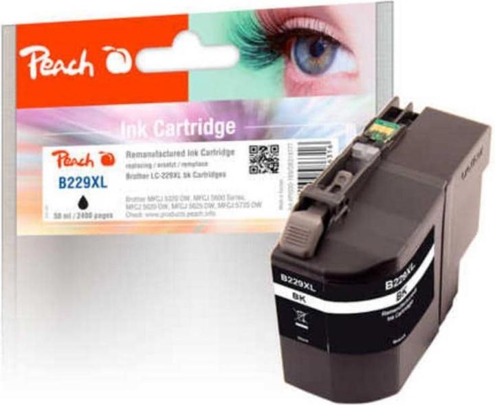 Peach Tinte Brother LC-229XL Sparpack (BK)