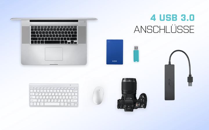 Image du produit i-tec U3HUB404 (USB-A, 4 Ports)