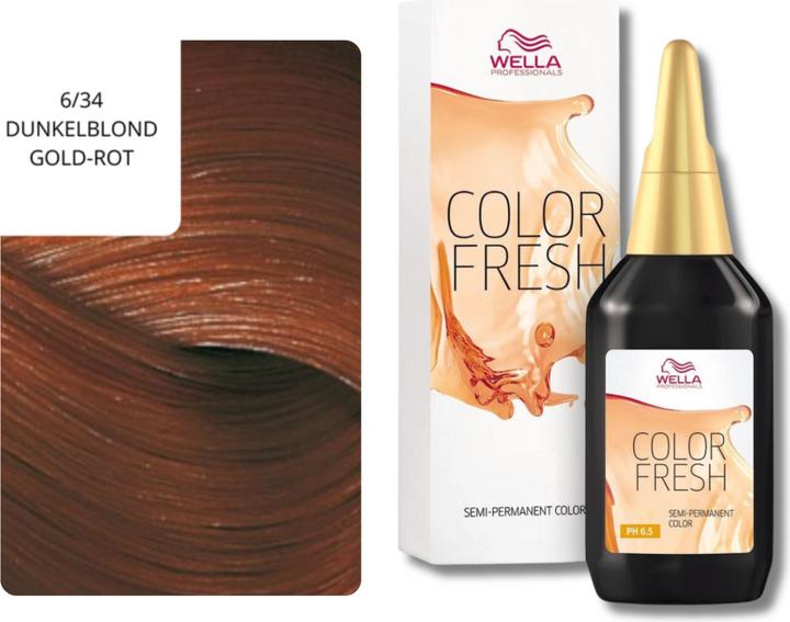 Image du produit Wella Color Fresh Acid (6/34 blond foncé blond foncé-or rouge-rouge)