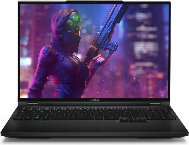Captiva Gaming haut de gamme I86-497 (16", Intel Core i9-14900HX, 16 Go, 256 Go, DE)