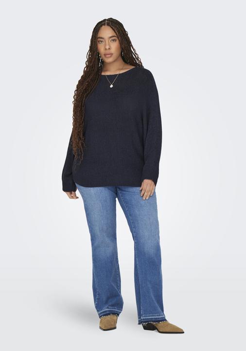 Actual product image Only Knit Fit Round Neck Plus Ribbed Cuffs Pullover Knitted Jumper (S)