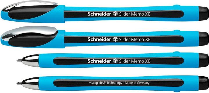 Actual product image Schneider Biros Slider Memo blue Writing colour black, 10 pcs. (Black, 10 x)