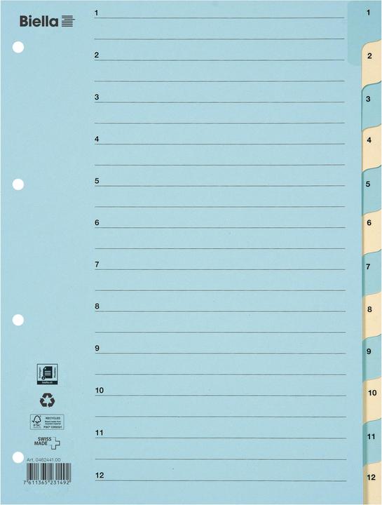 Biella Register Cardboard coloured