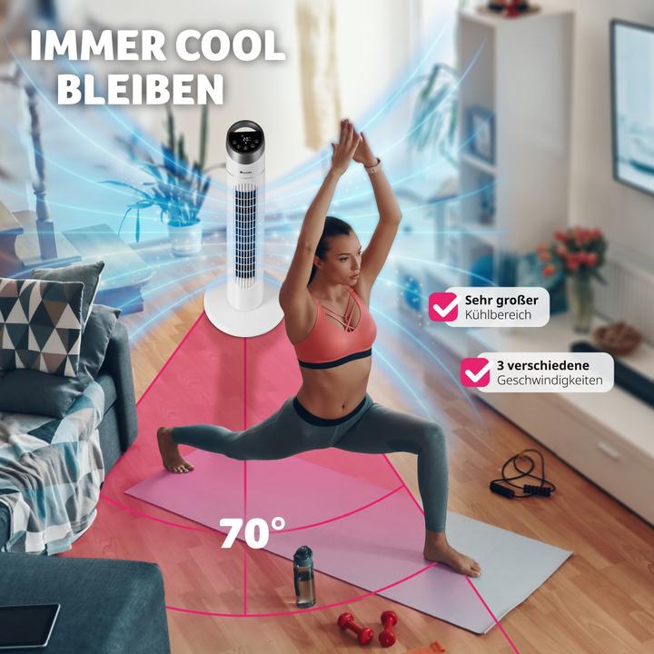 Image du produit tectake Ventilateur colonne (50 dB)