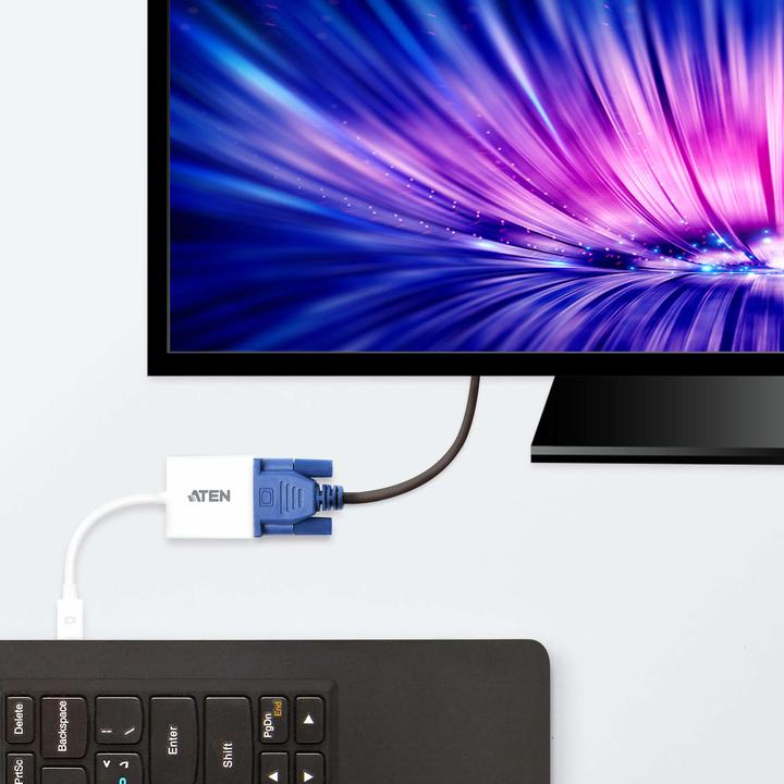 Actual product image Aten VC920 DisplayPort adapter (Sub-D 15, 20 cm)
