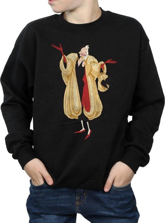 Actual product image Disney Boys 101 Dalmatians Classic Cruella De Vil Sweatshirt (140, 146)