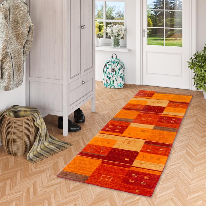 Actual product image Pergamon Natur Wolle Teppich Gabbeh Esta Läufer (70 x 140 cm)