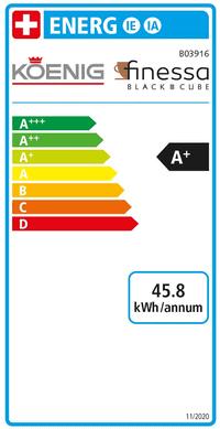 Energie-Label Koenig Finessa Black Cube