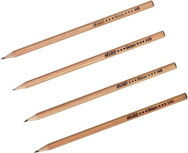 Immagine prodotto Herlitz Matita Skizzo naturale, esagonale, durezza HB (HB, 4 x)