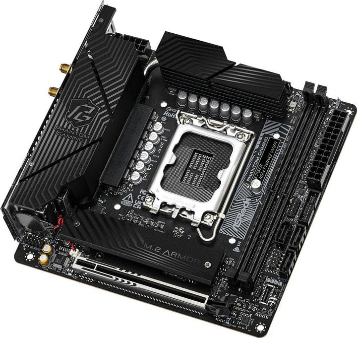 Image du produit AsRock B760I Lightning WiFi 1700 mATX HDMI/DP DDR5 retail (LGA 1700, Intel B760, Mini-ITX)