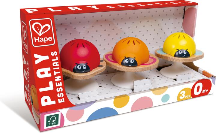 Actual product image Hape Stay-put rattles