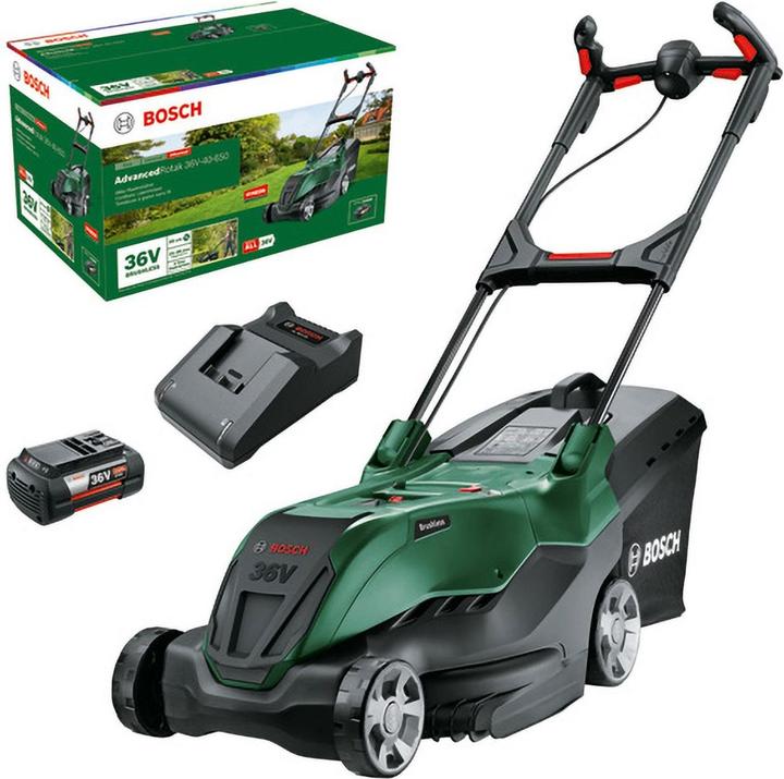 Bosch Home & Garden AdvancedRotak 36V-40-650 cordless lawn mower, 1 x 36V 4.0Ah battery (Rechargeable battery operated)