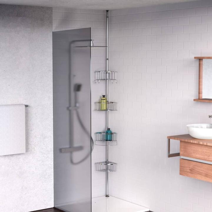Actual product image Eisl Telescopic corner shower shelf (23 x 27 x 245 cm)