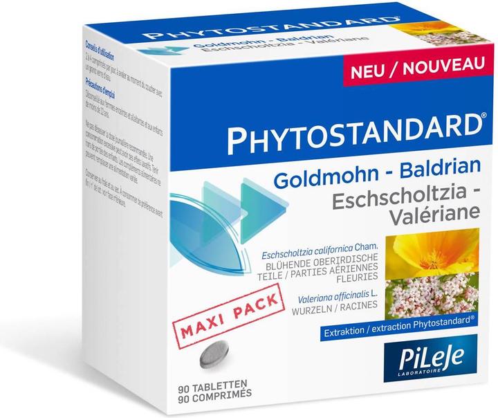 Produktbild Phytostandarts Goldmohn-Baldrian (90 Stück, Tabletten, 95 g)