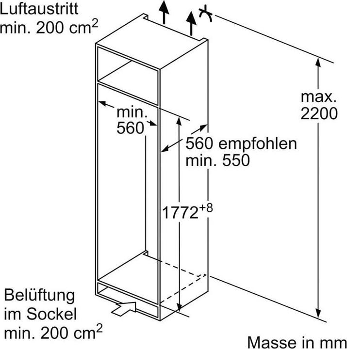 Actual product image Bosch Hausgeräte KIR81VFE0 (310 l)
