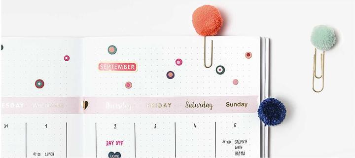Produktbild Rico Design Büroklammer Pompon 5 Stück (5 x)
