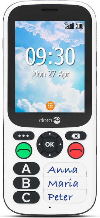 Doro 780X - Téléphone mobile 4G - Double SIM - RAM 512 MB / Mémoire interne 4 GB - Slot microSD - (2.80", 4G)