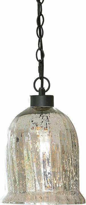 Image du produit Loberon Lampe à suspendre Yvron argent antique/noir (E27)