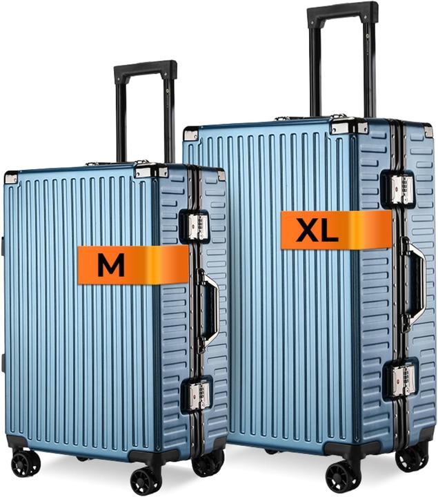 Image du produit Int'x 2-teiliges Hartschalenkofferset mit TSA-Schloss (91 l, Bagage à main (jusqu'à 50l), L (90 - 115l))