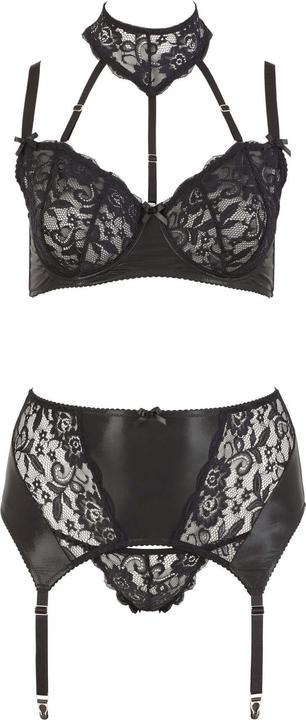 Produktbild Cottelli Collection Spitzen-Straps-Set (XXL, 95 D)