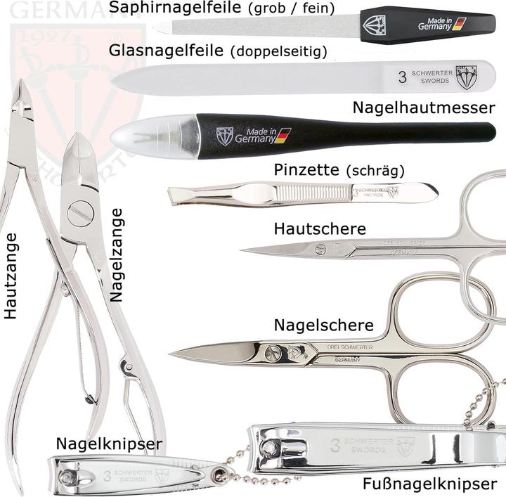 Immagine prodotto Drei Schwerter 10-teiliges Maniküre-Set Spezia
