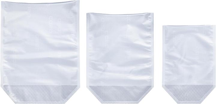 Caso Sacchetti sottovuoto stand-up, 12 pezzi 20x30 cm, 8 pezzi 25x35 cm, 5 pezzi 30x40 cm (25 x)