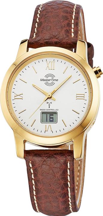 Actual product image Master Time MTLA-10299-13L Funk Basic Series Ladies 34mm 3ATM (Radio-controlled clock, Analogue wristwatch, Digital watch, 34 mm)