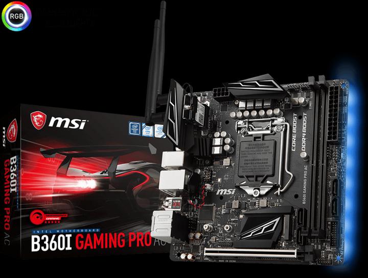 Produktbild MSI B360I Gaming Pro AC (LGA 1151, Intel B360, Mini-ITX)