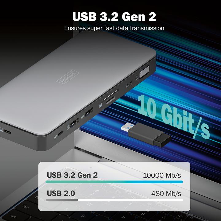 Immagine prodotto Digitus Docking station USB-C, 11 porte (USB-C, 11 Porti)