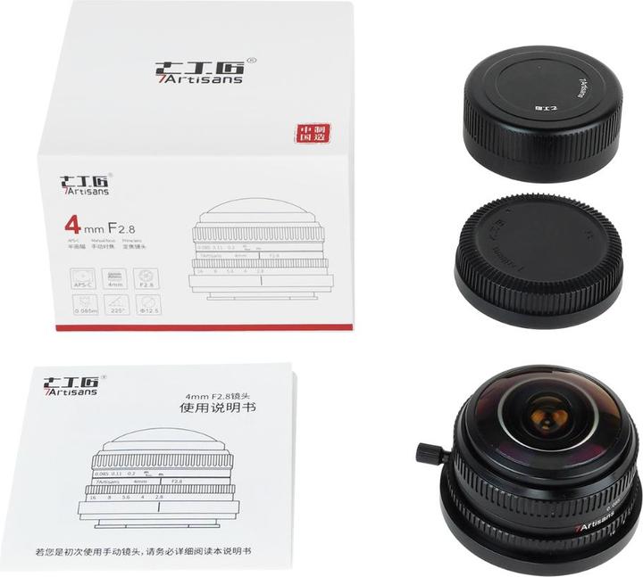 Produktbild 7artisans 4mm F/2.8 Sony E-Mount (Sony E, APS-C / DX)