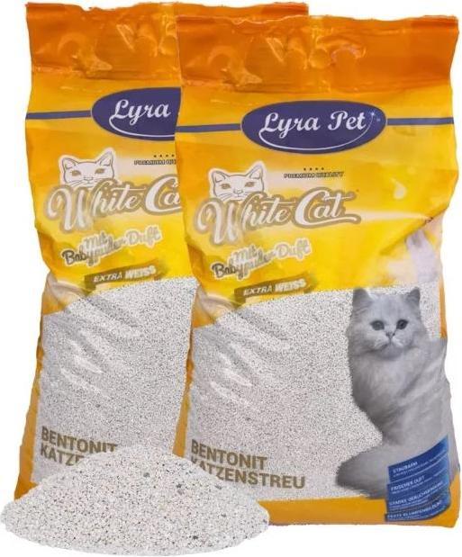 Produktbild Lyra Pet White Cat Katzenstreu mit Babypuderduft (Klumpend, 27 kg)