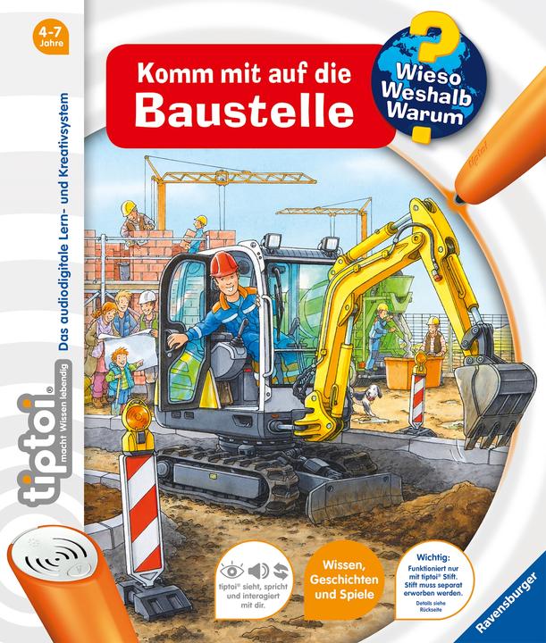 Image du produit tiptoi Wieso? Weshalb? Warum? Komm mit auf die Baustelle (Allemand, Susanne Gernhäuser, Peter Nieländer, 2014)