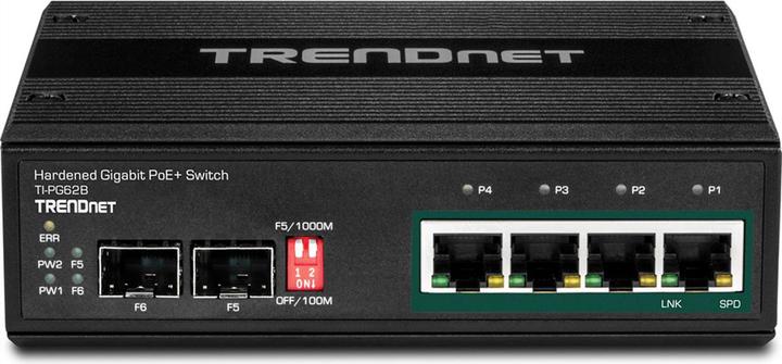 Image du produit Trendnet Commutateur industriel 4 ports Gbit Unman. L2 PoE (6 Ports)