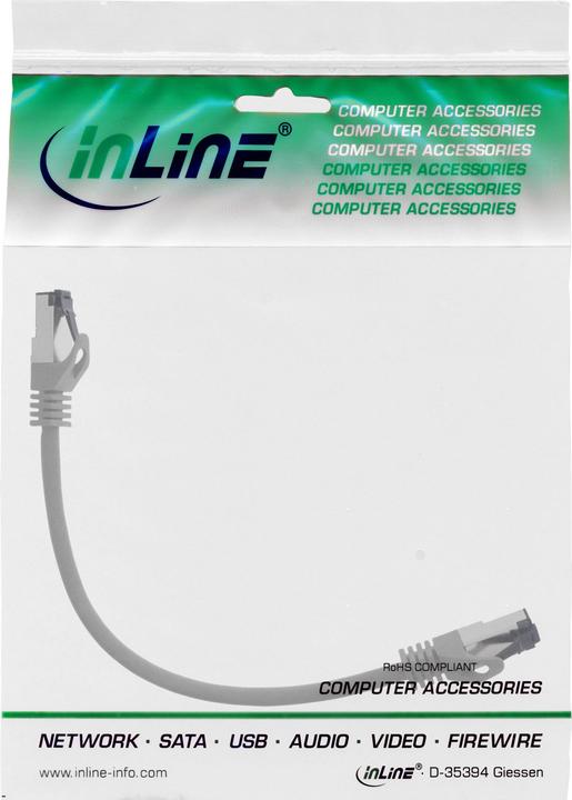 Produktbild InLine Patchkabel (S/FTP, CAT8.1, 0.30 m)