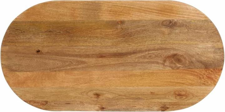 Actual product image VidaXL Table top wooden top solid wood top 120x60x3.8cm oval mango wood