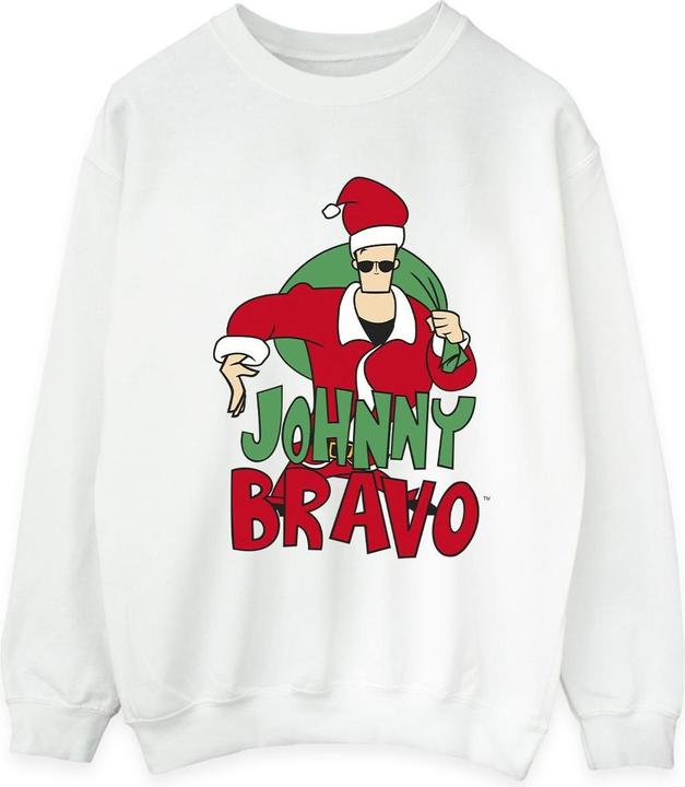 Actual product image Johnny Bravo Mens Johnny Christmas Sweatshirt (XL)