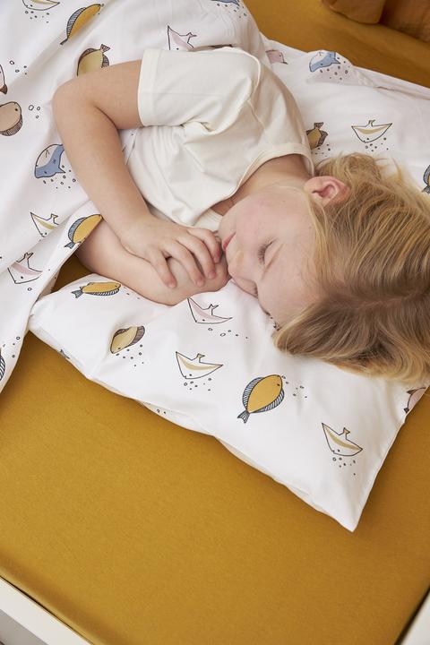 Actual product image Meyco Home jersey fitted sheet 180x210/220 honey gold (220 cm)
