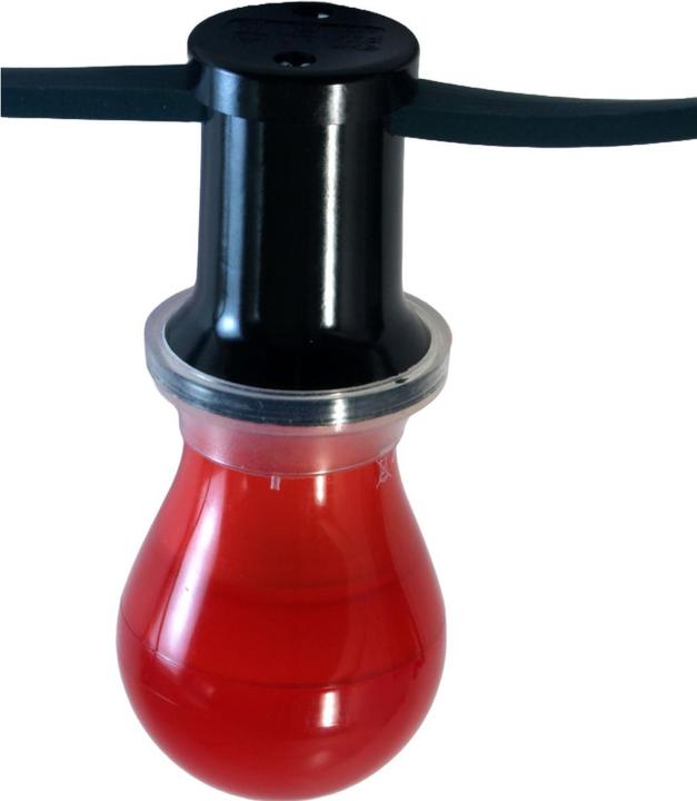 Immagine prodotto Elbro Ghirlanda d'illuminazione 15m 2×1.5mm² 15×E27 230V con T13 IP55, nero